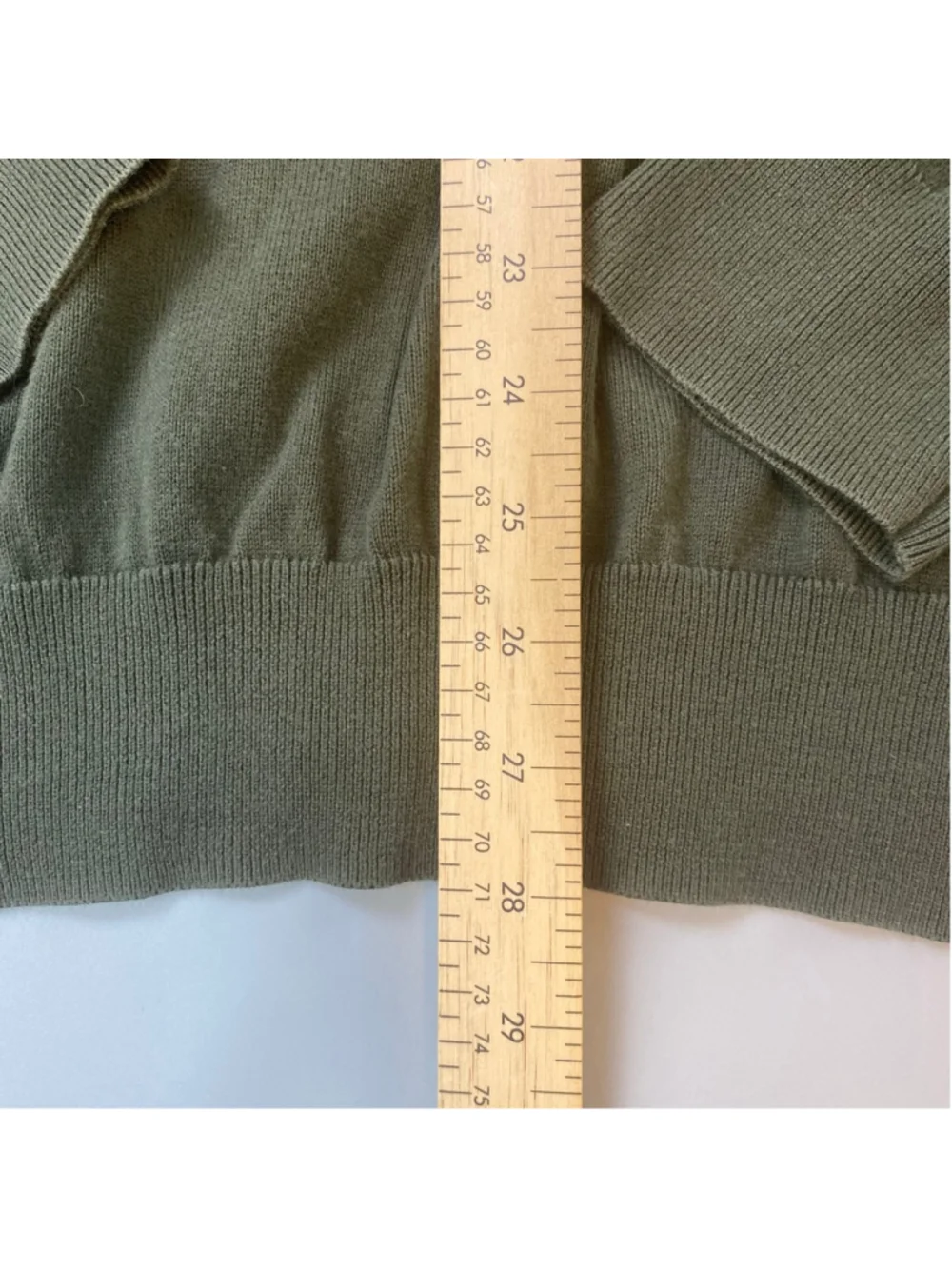 Polo Ralph Lauren V-Neck Sweater XXL Green Pima Cotton Classic Knit Minimalist